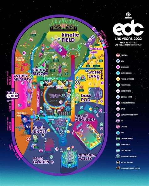 edc vegas map